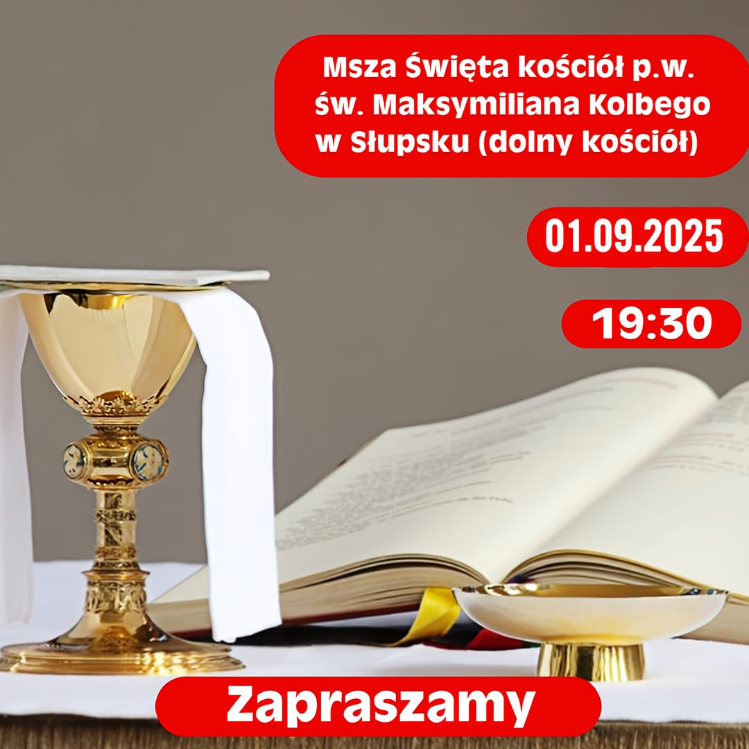 Ogłoszenie Msza Święta 01.09.2025